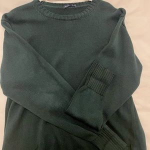 Brandy Melville dark green Brianna cotton sweater